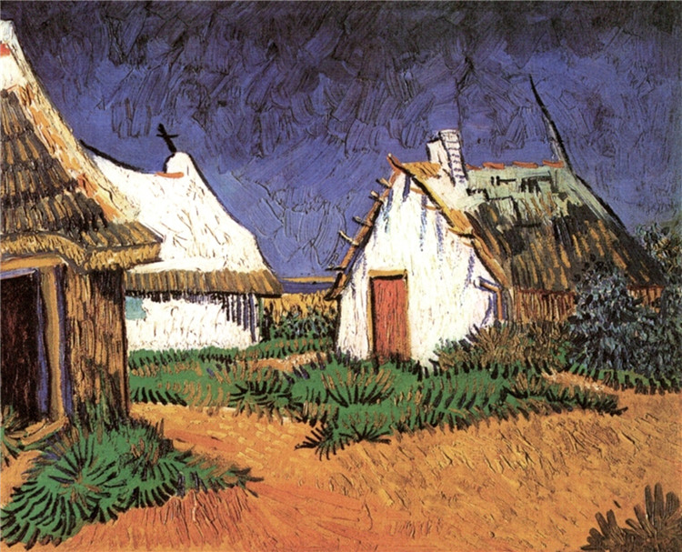 Three White Cottages In Saintes-Maries